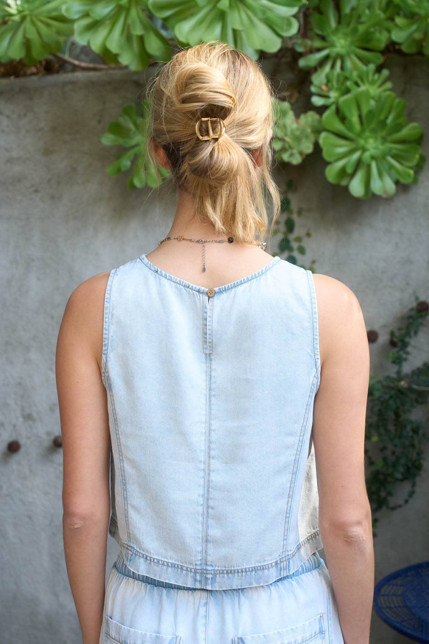 Trisha Chambray Pant Set