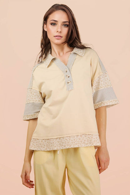 Reese Floral Rugby Tee