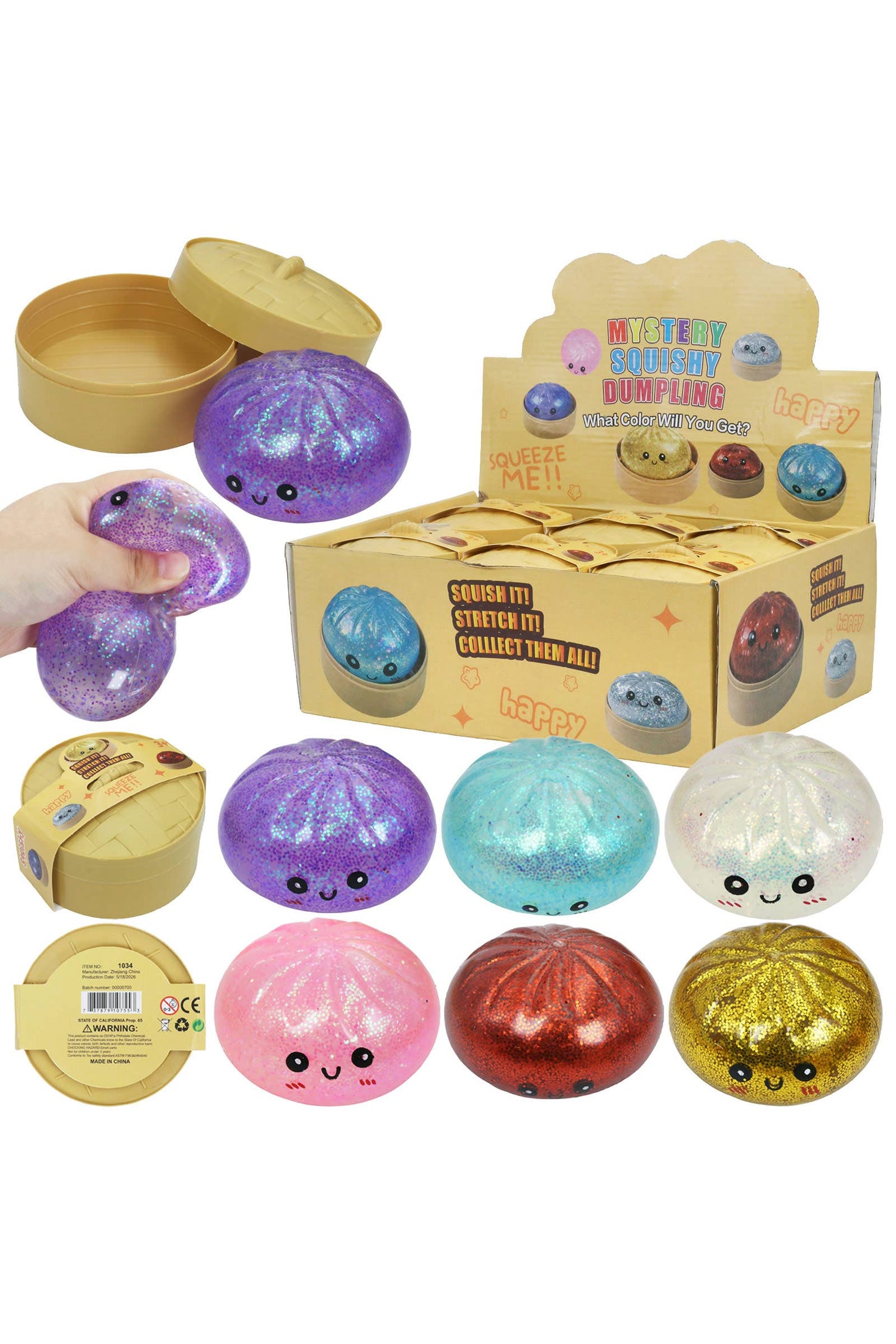 Mystery Glitter Dumpling Squishy