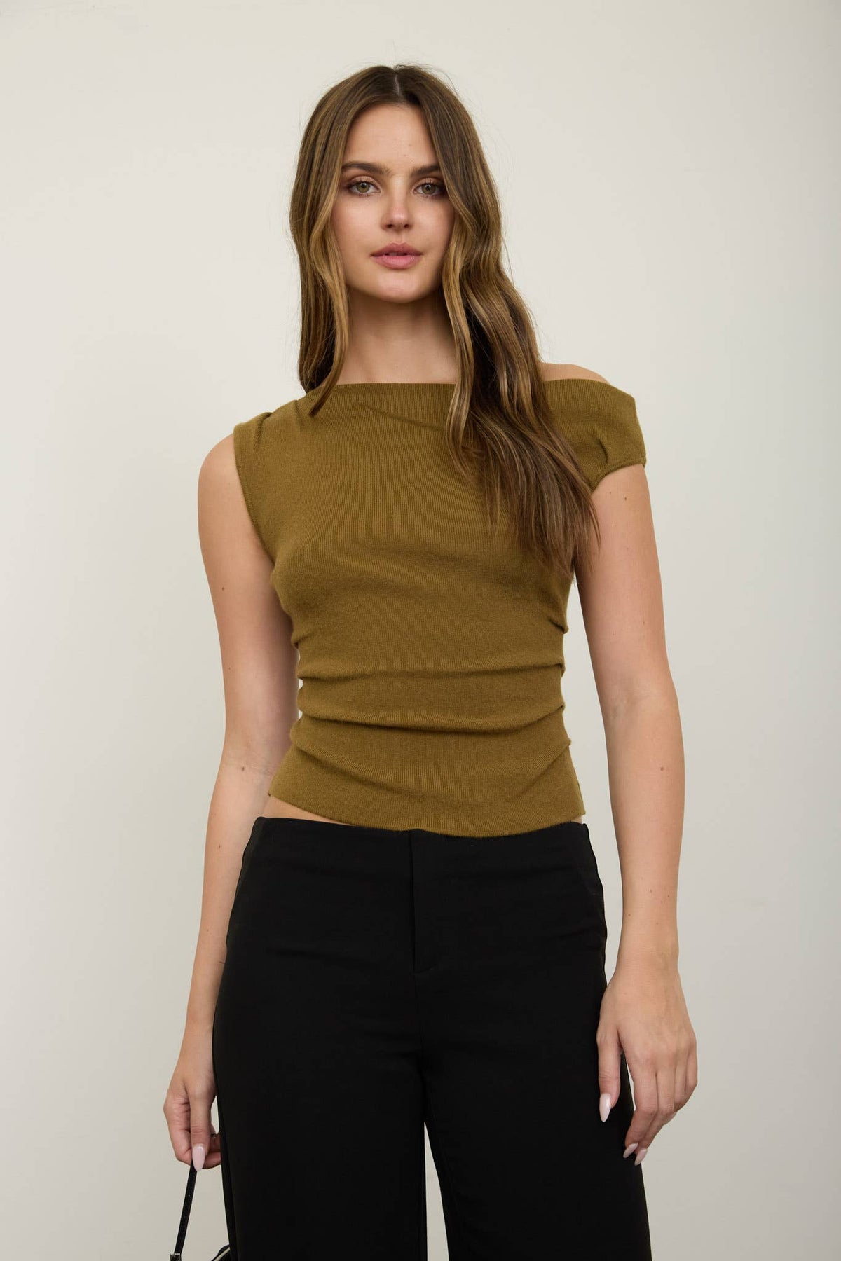 Paloma One Shoulder Knit Top