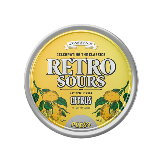 Retro Sours Citrus Candy Tin
