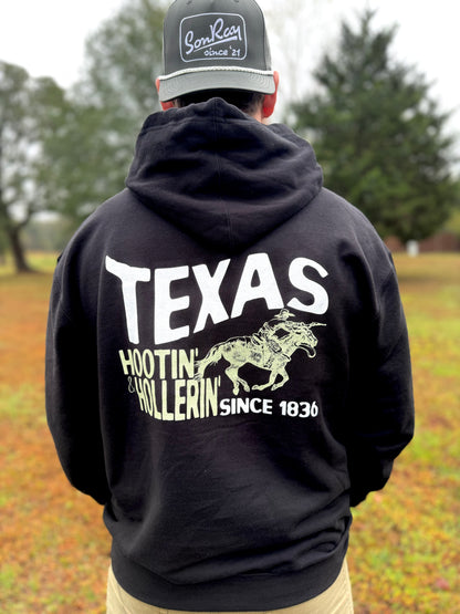 Sonray Hootin & Hollerin Since 1836 Hoodie