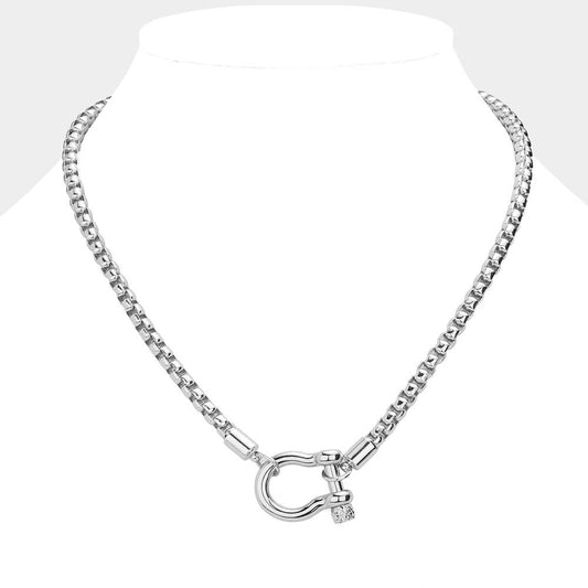 McRae Chunky Carabiner Toggle Necklace