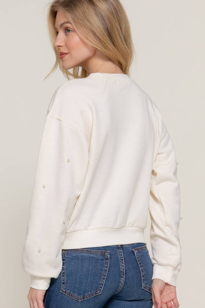 Pearl Stud Sweater