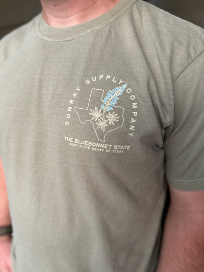 Sonray Bluebonnet Khaki Tee