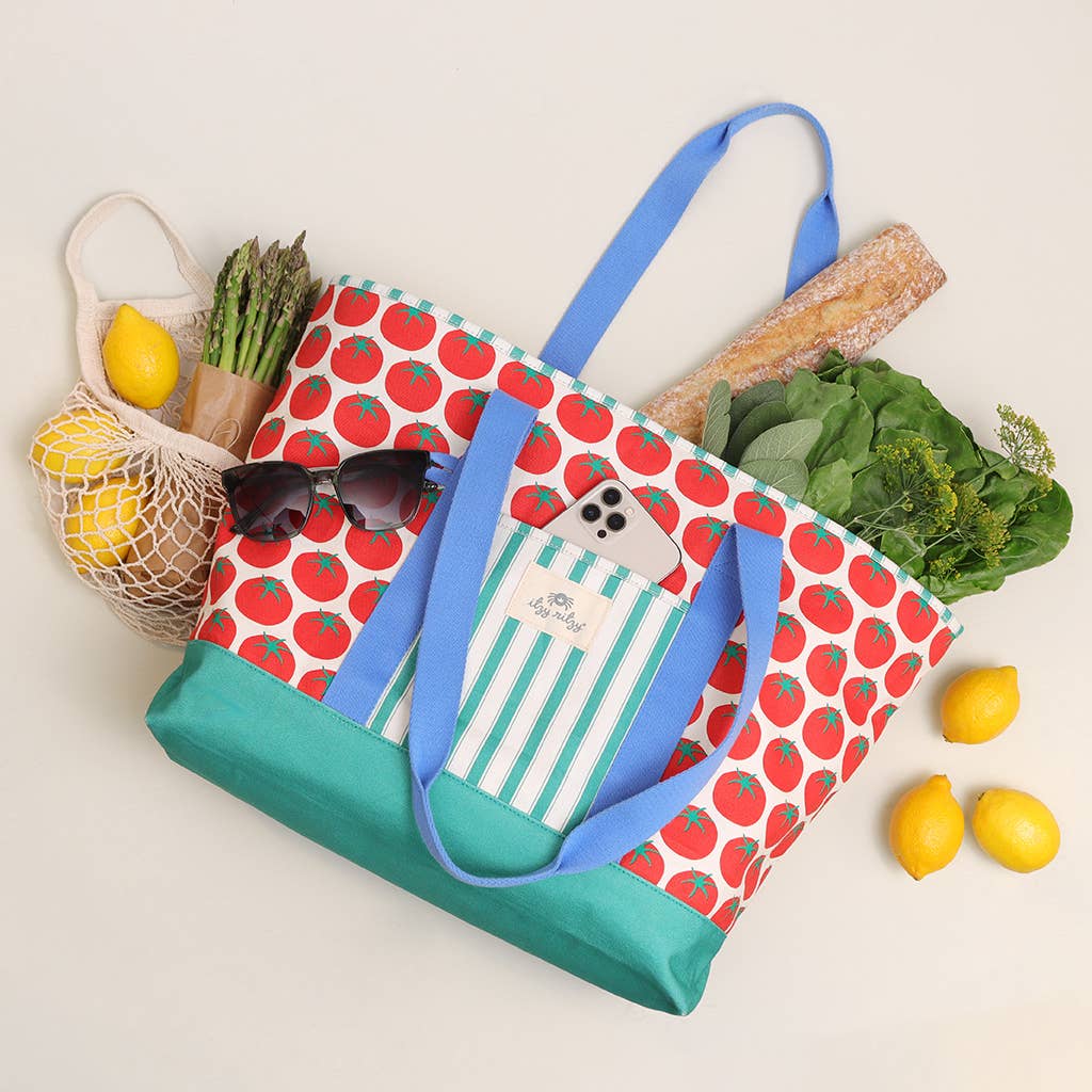 Itzy Ritzy Explorer™ Canvas Tote Bag: Pasta La Vista