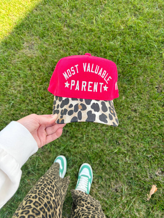 Most Valuable Parent Embroidered Corduroy Hat