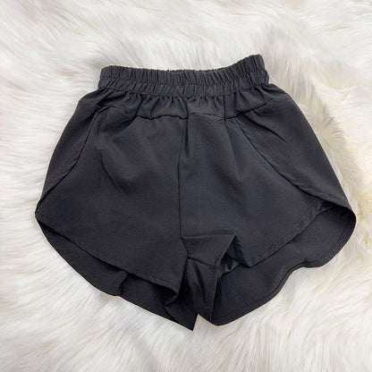 Girls High Waist Athletic Shorts