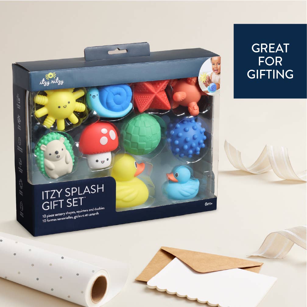 Itzy Ritzy Splash Gift Set™ Soft Bath + Water Toys