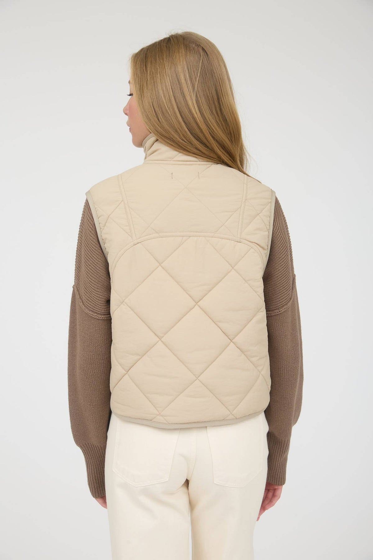Elowen Quilted Snap Puffer Vest