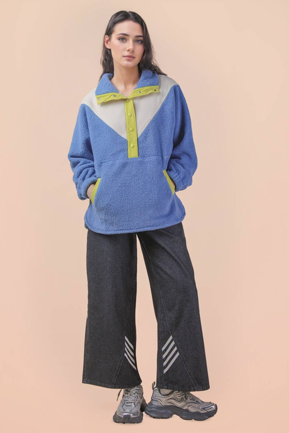 Moonstone Oversized Fleece Pullover