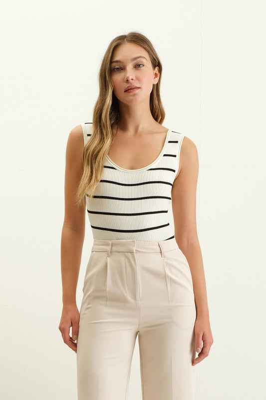 Chester Stripe Knit Bodysuit