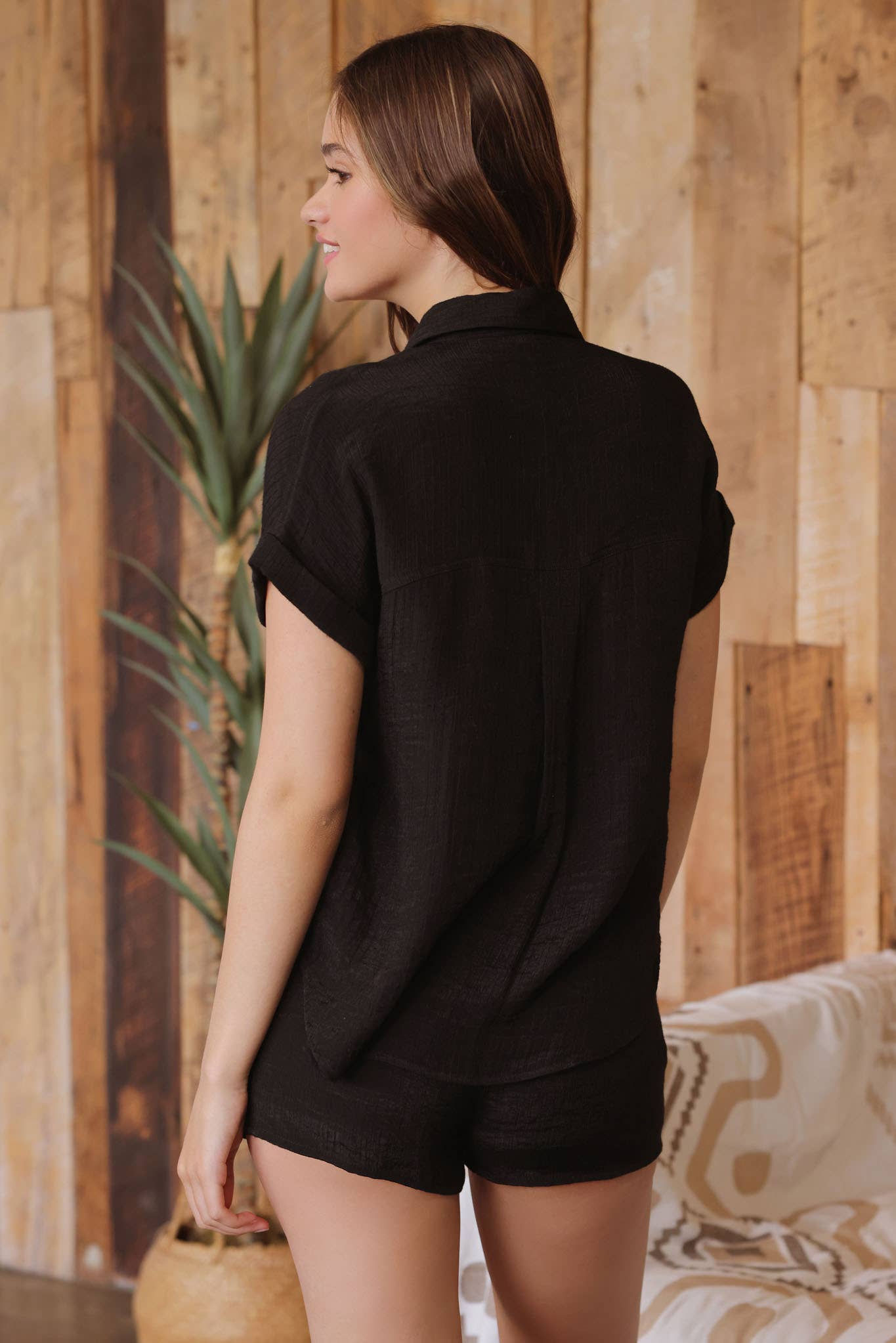 Savannah Crinkle Buttondown