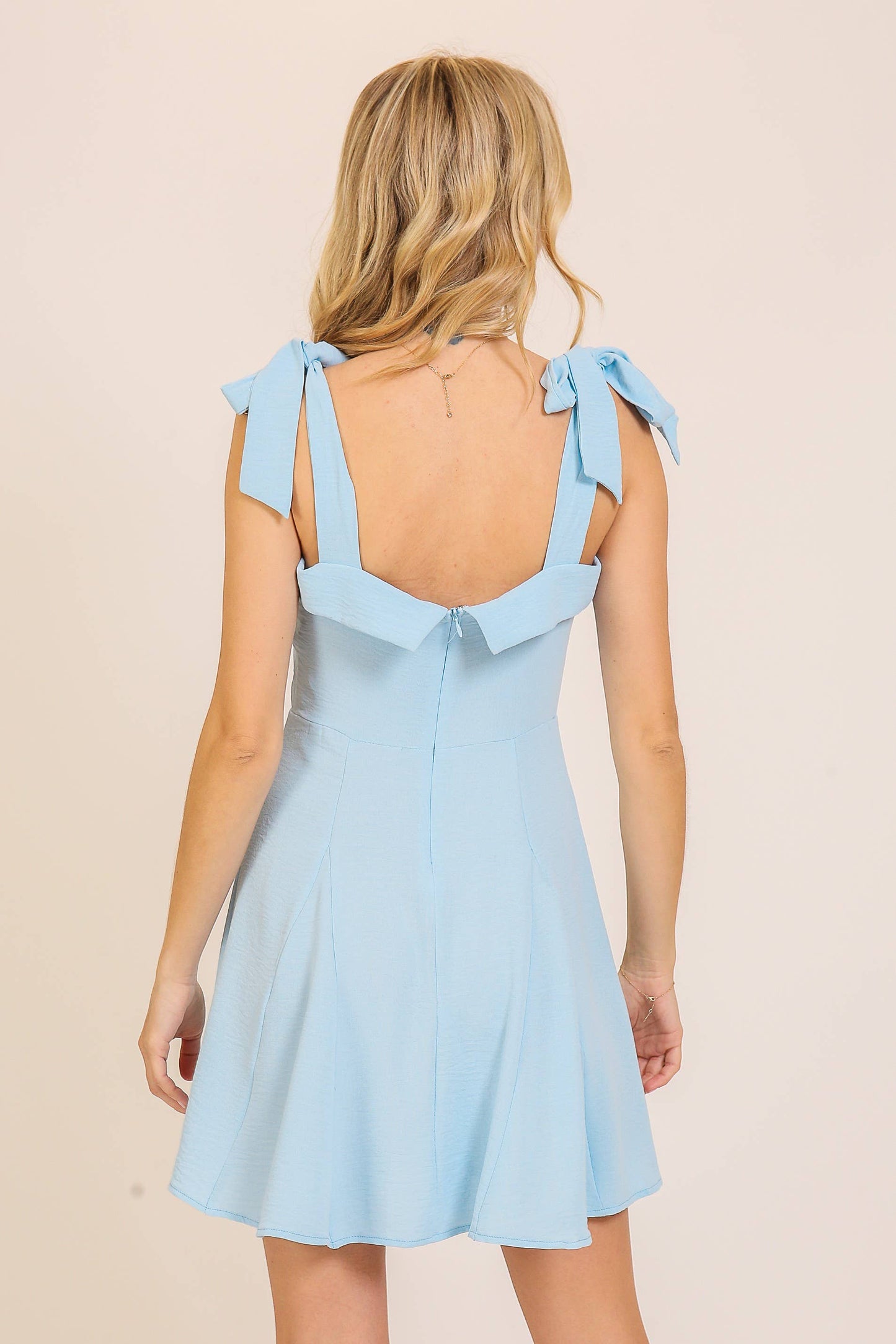 Prudence Light Blue Mini Dress