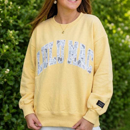 Lulu Mac Arch Logo Monogram Sweatshirt