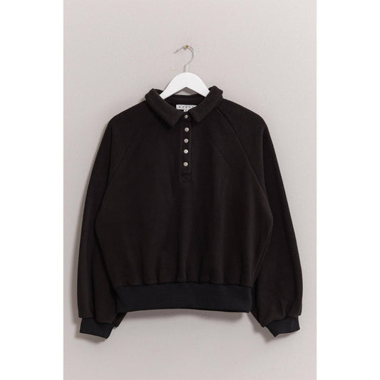 Fontace Fleece Button Pullover