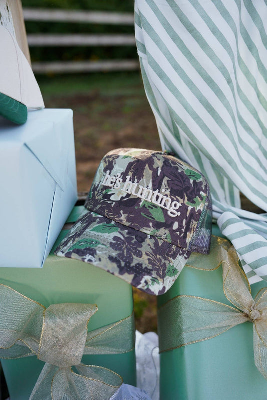 He's Hunting Embroidered Hat