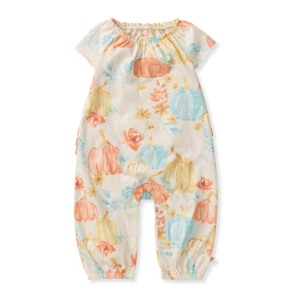 Baby Girls Burt's Bees Pumpkin' Jumpsuit