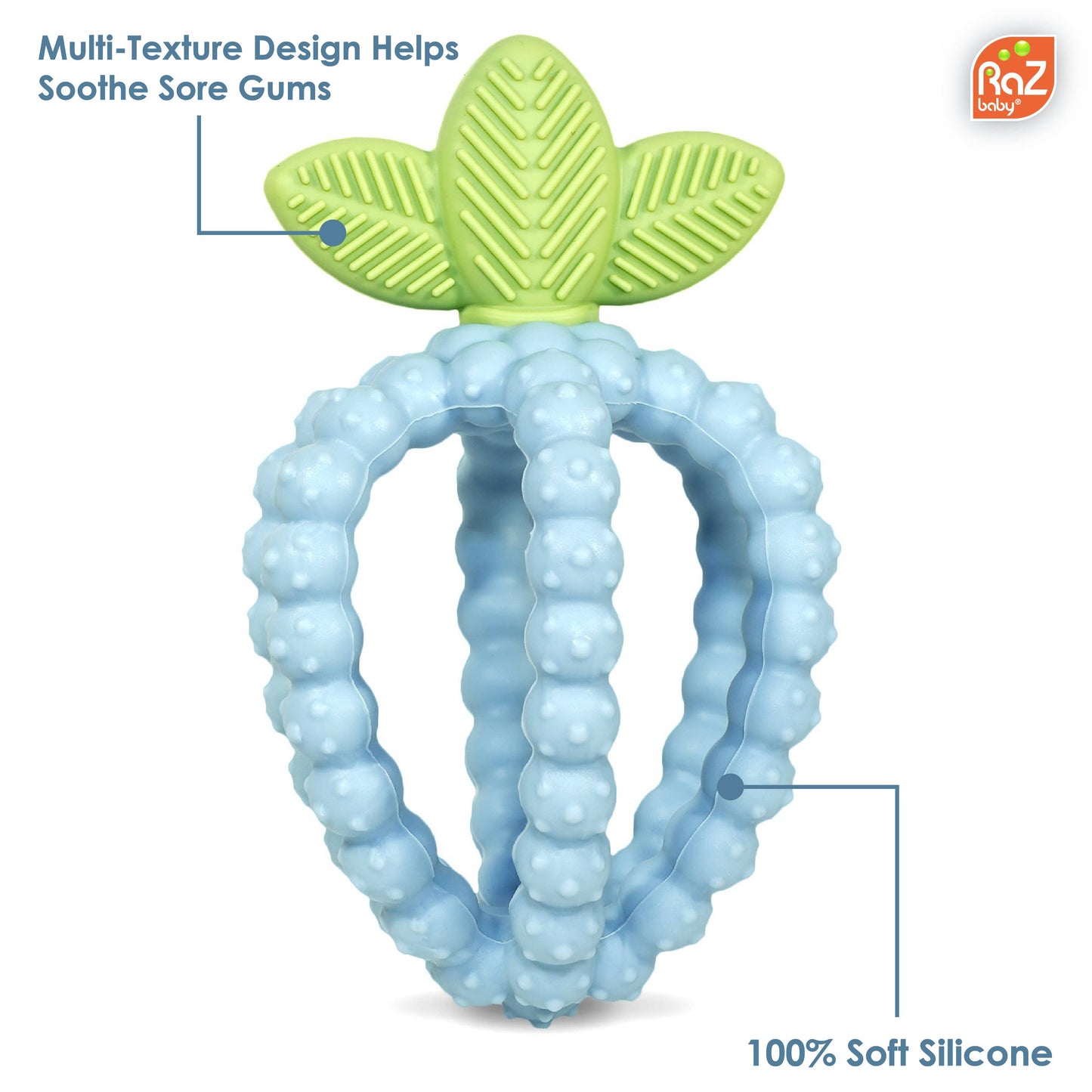 RaBaby RaZberry Bites Blue Teething Toy