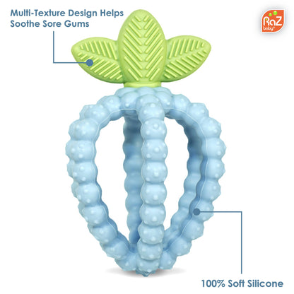 RaBaby RaZberry Bites Blue Teething Toy