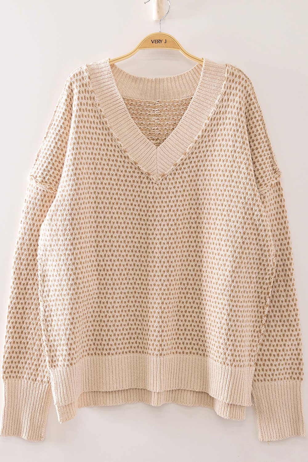 Valencia Chenille V neck Dash Sweater