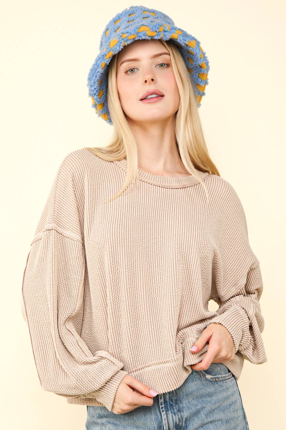 Romney Crew Neck Oversized Longsleeve Top