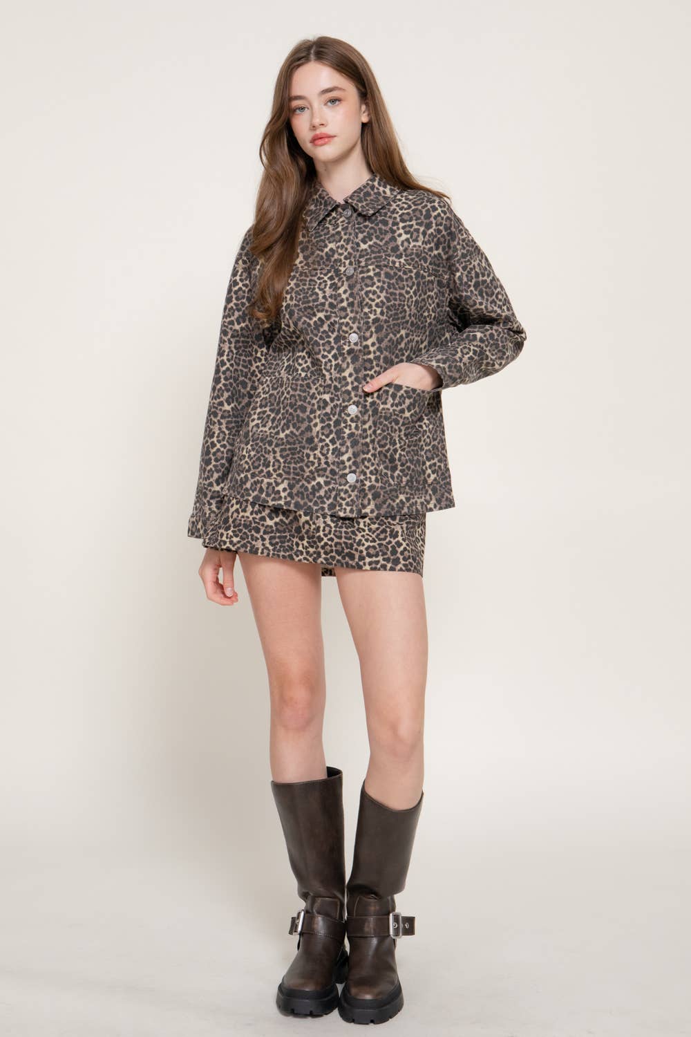 Cameron Leopard Lightweight Jacket