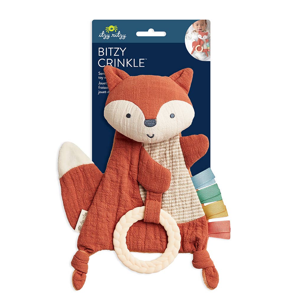 Itzy Ritzy Fox Crinkle™ Sensory Toy with Teether