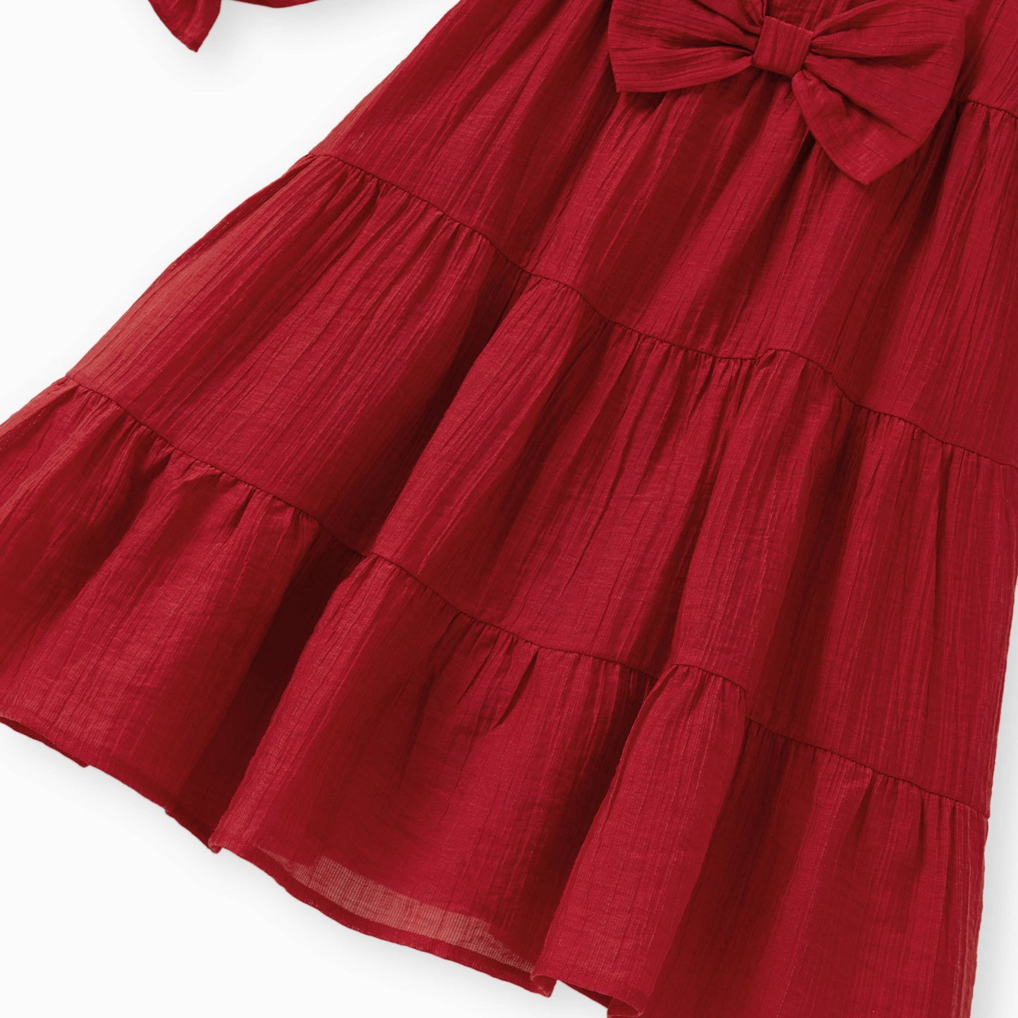 Girls Scarlet Bow Dress