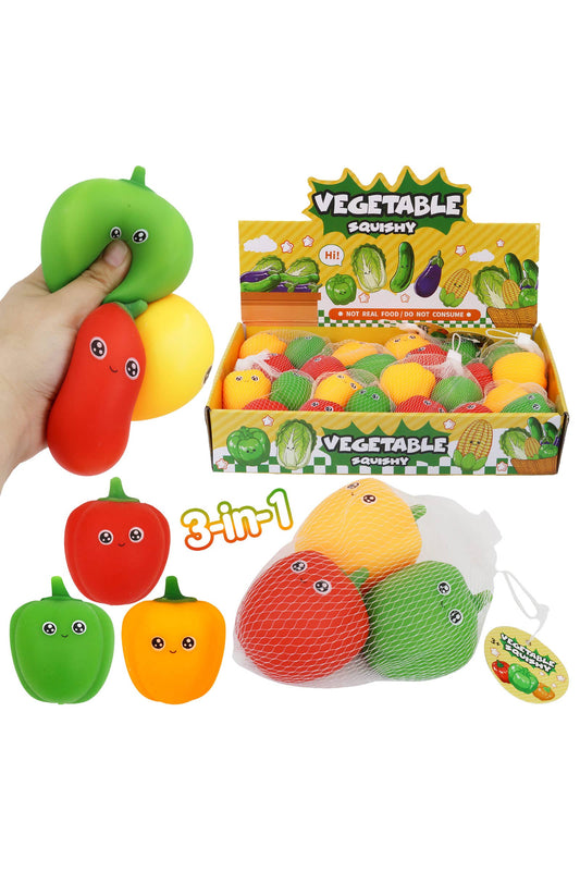 Squishy Bell Pepper Set Toy