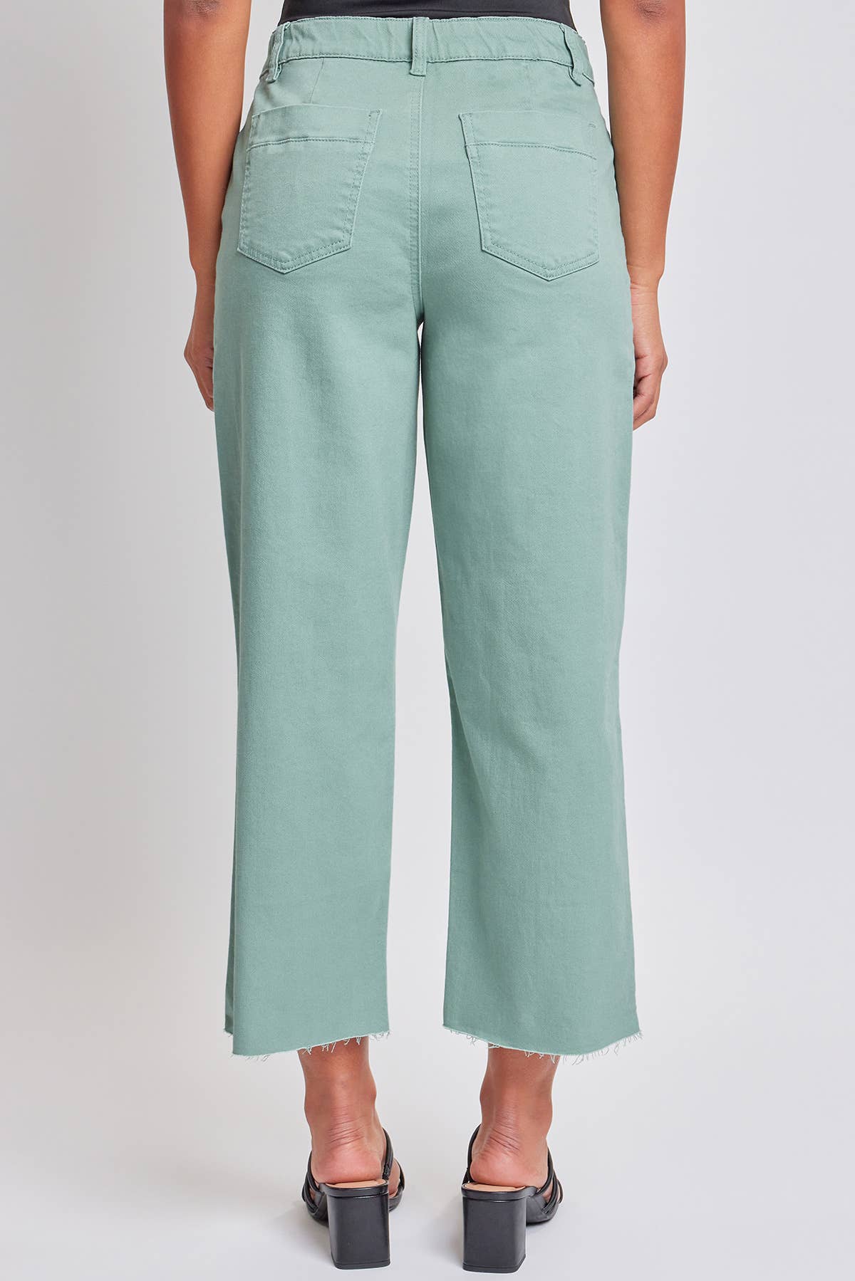 YMI Cropped Wide Leg Pants