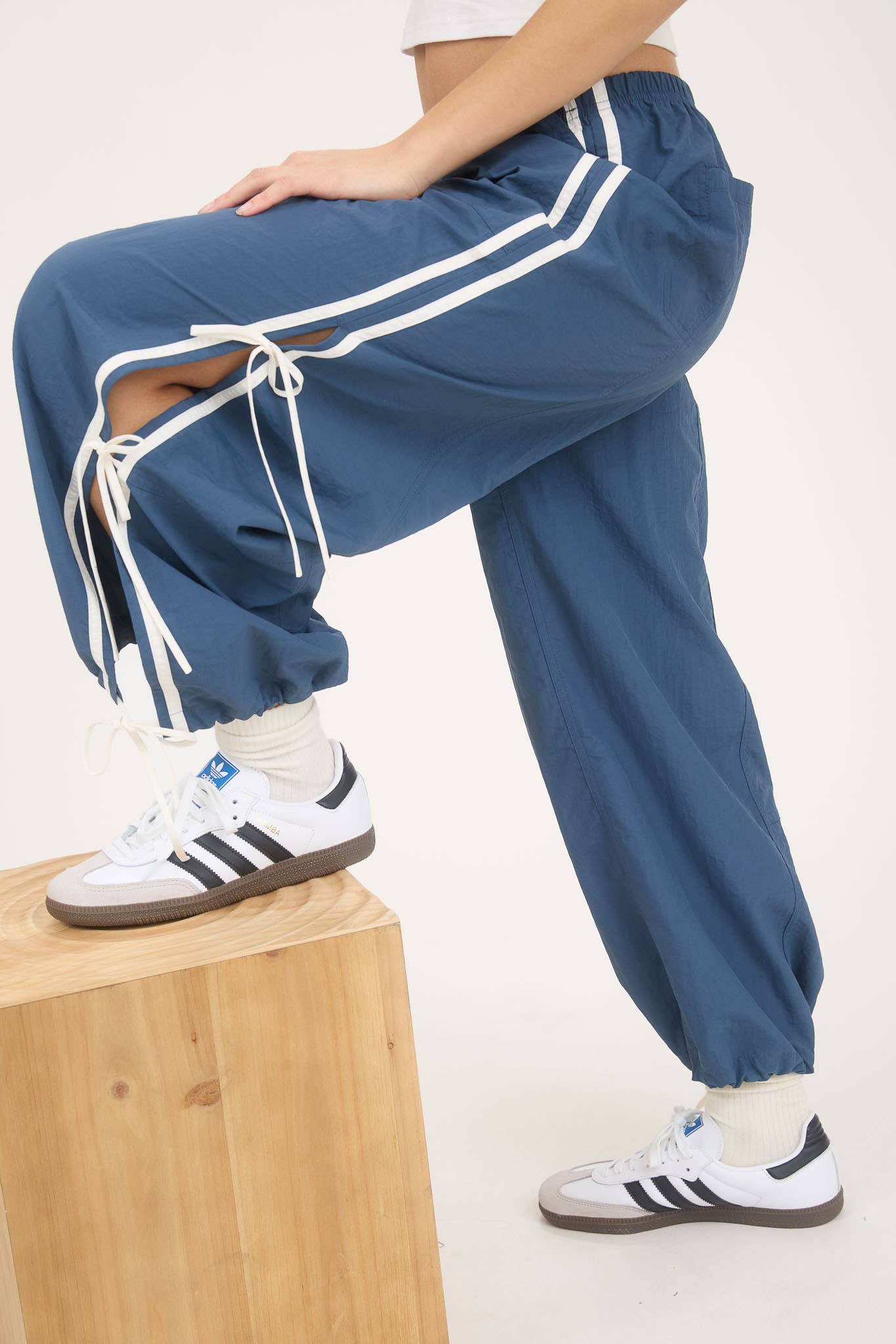 Leona Striped Tie Joggers