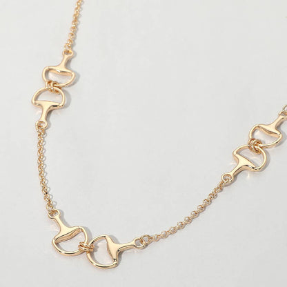 McRae 3 Horsebit Link Chain Necklace