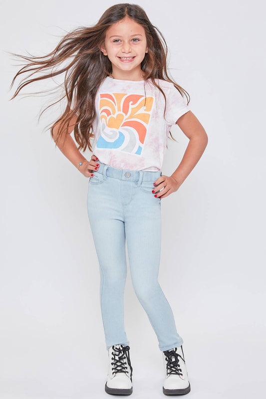 Toddler Girl Pull On Skinny Jean Light Wash