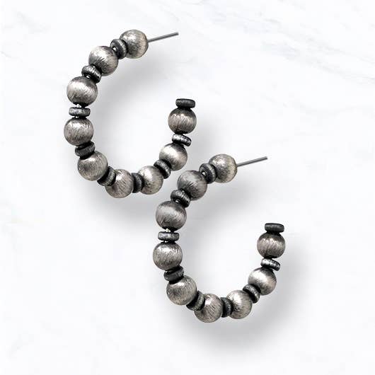 Montana Beaded Hoops