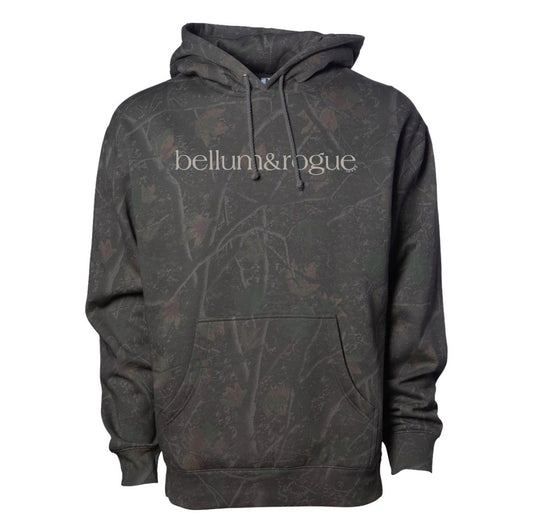 Adult Simple Logo Dark Tree Camo Hoodie