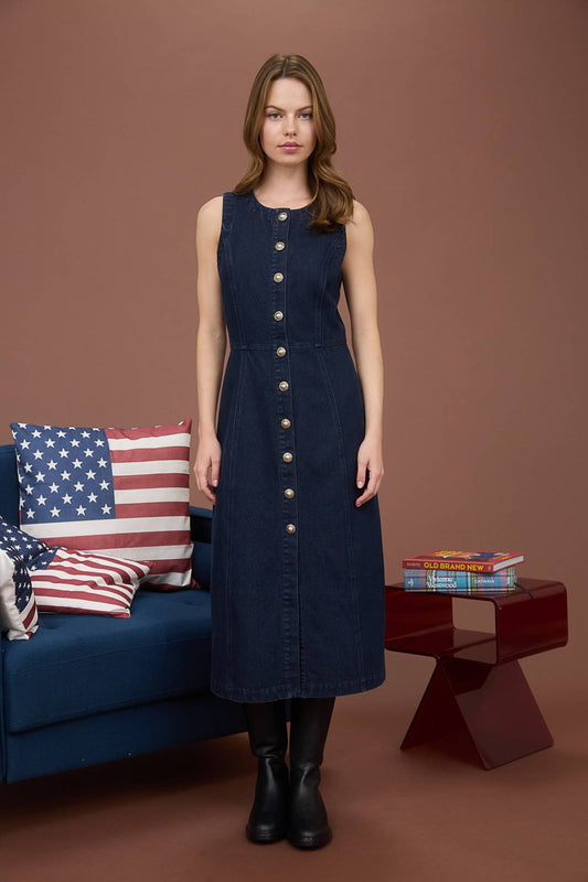 Romilly Denim Buttondown Dress
