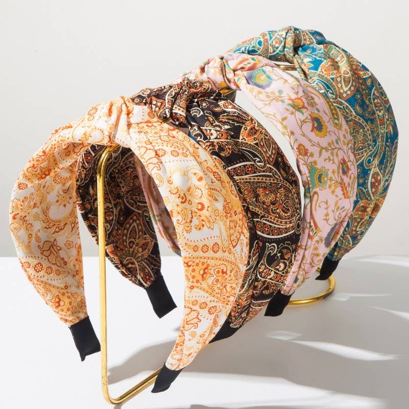 Knotted Paisley Headband