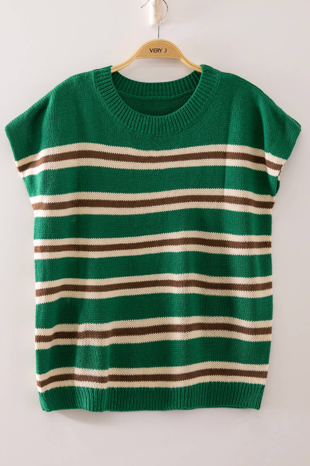 Venice Striped Knit Sleeveless Top