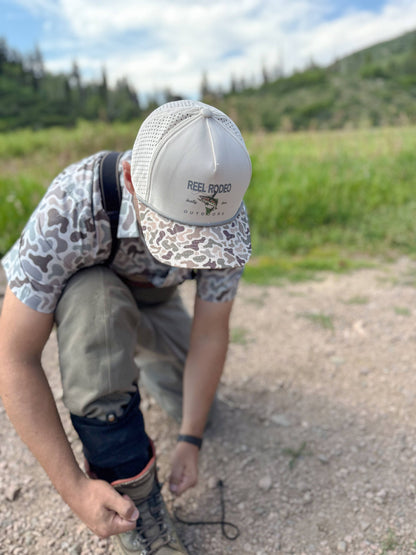 Mens Reel Rodeo Performance Fish Rider Duck Camo Rope Hat