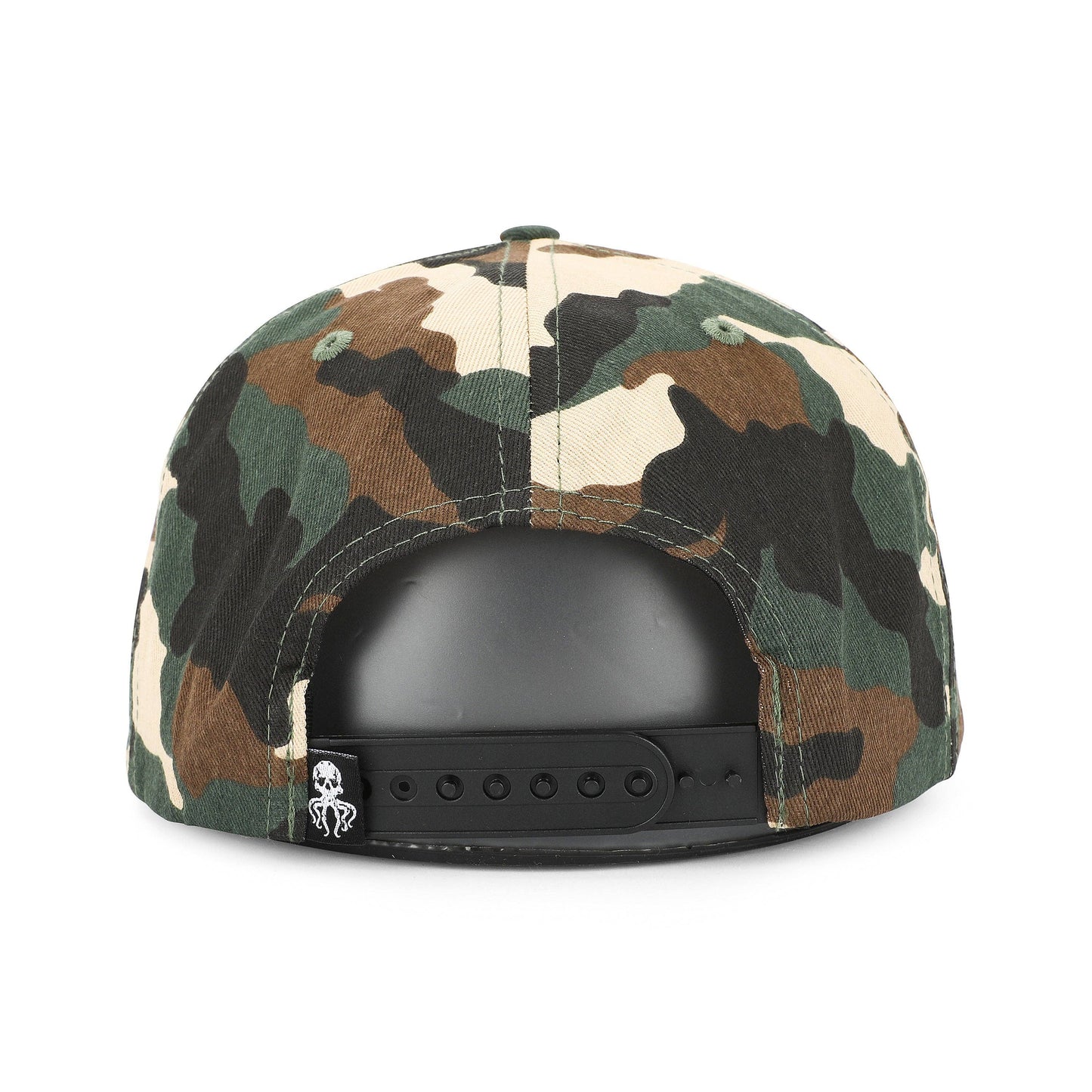 Mens Salt Water Soul Octopus Patch Camo Hat