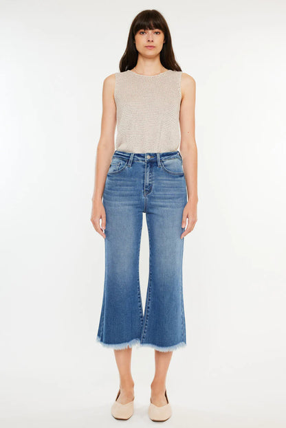 Kancan Rixby Capri Flare Jeans