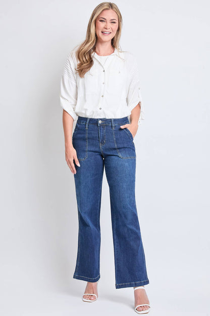 YMI Royalty Missy DW Wide Leg Tummy Control Jean