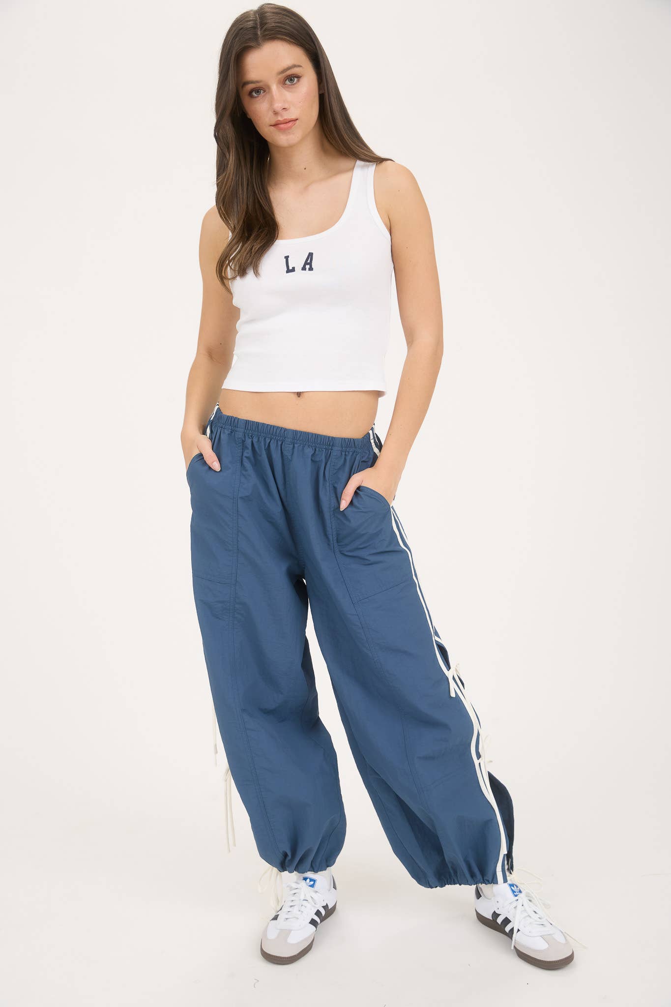 Leona Striped Tie Joggers