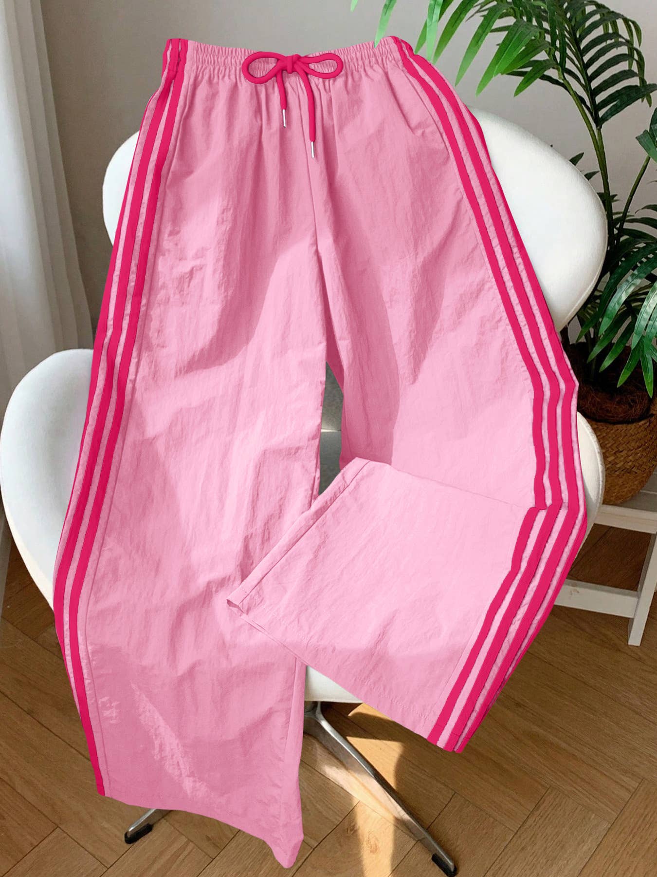 Marcie Striped Windbreaker Pants