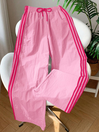 Marcie Striped Windbreaker Pants