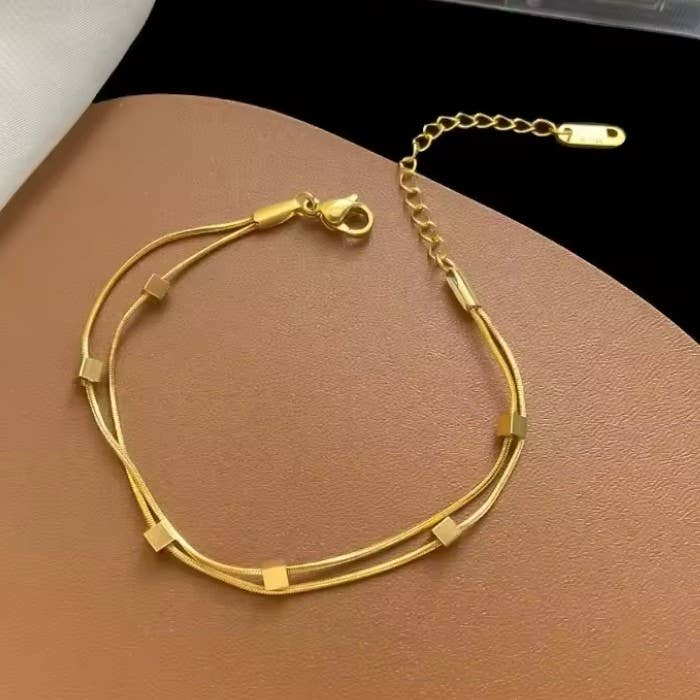 Emerson Block Layered Bracelet