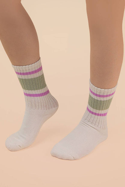 Striped Crew Socks