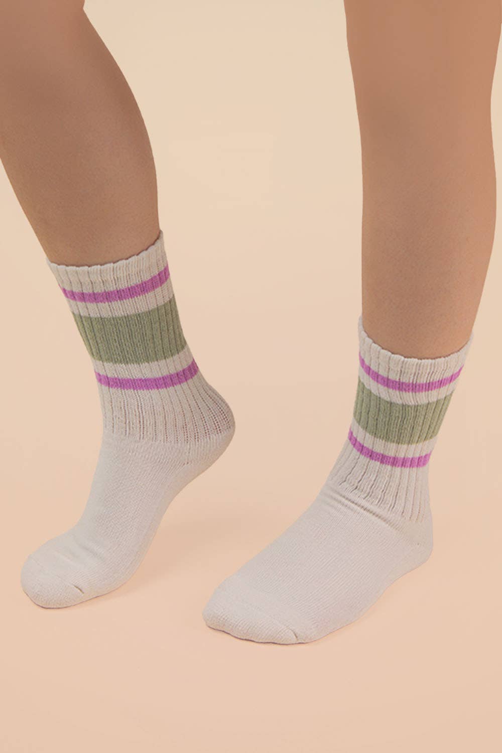 Striped Crew Socks