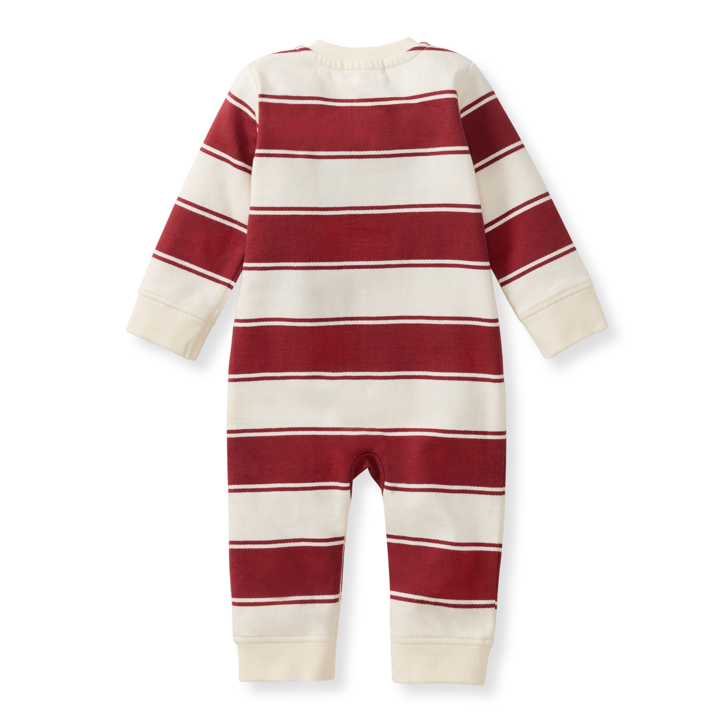 Baby Boys Burt's Bees Rugby Stripe Jumpsuit